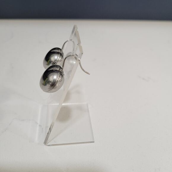 Tory Burch Heart Locket Earrings In Antique Pewter - Picture 4 of 15